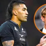 All Blacks head coach Scott Robertson recently shed light on a conversation he had with star player Rieko Ioane following the fallout from an on-field exchange with Ireland’s Jonny Sexton. The incident, which occurred during the closing moments of their World Cup quarter-final in Paris, has since resurfaced due to excerpts from Sexton’s book.